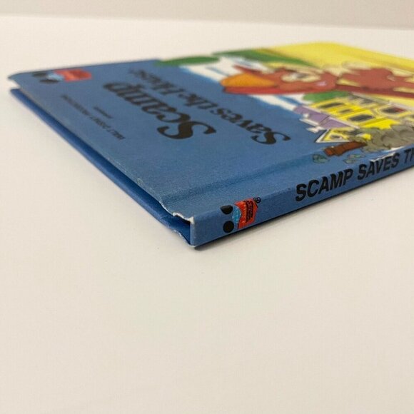 Vintage 1980 Walt Disney Scamp Saves the House Hardcover Book - Picture 6 of 16